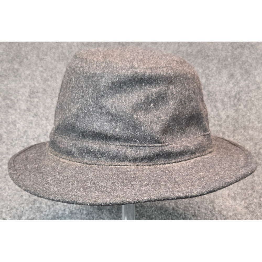 Duluth Trading Co Gray Wool Blend Winter Bucket Hat with Ear Flaps 2XL